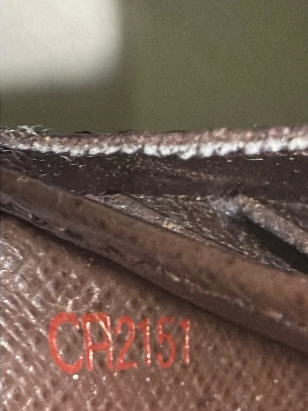 Louis Vuitton Damier Ebene Sarah long wallet AUTHENTICATION done